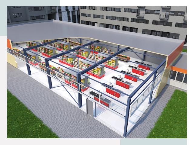 Строительство магазинов в Армавир от 608 руб. за м²