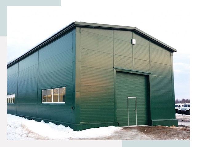 Двускатные ангары в Армавире