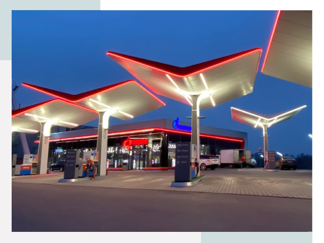 Навесы для АЗС в Армавире